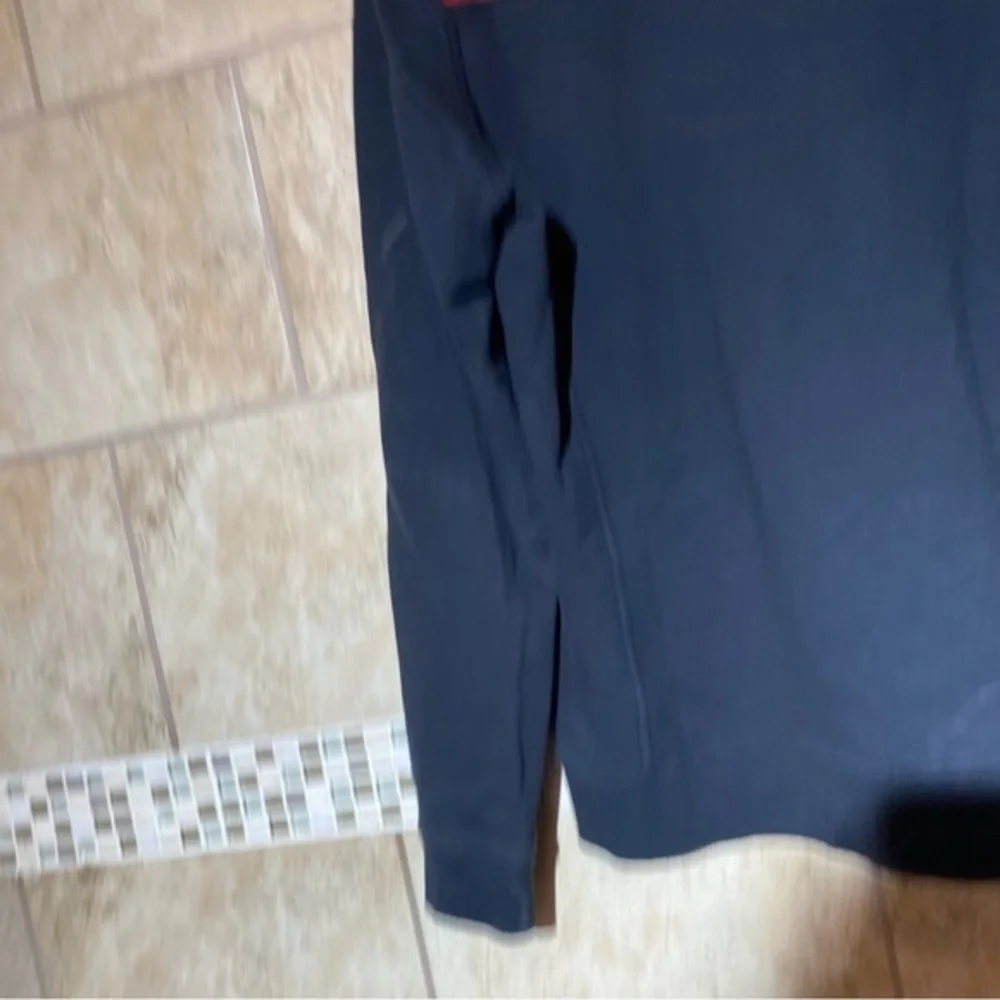 Women’s Classic 1/4 zip Shep Shirt L Black Red